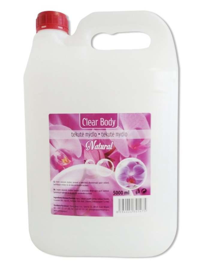 Mýdlo tekuté Clear body Natural bílé 5 l