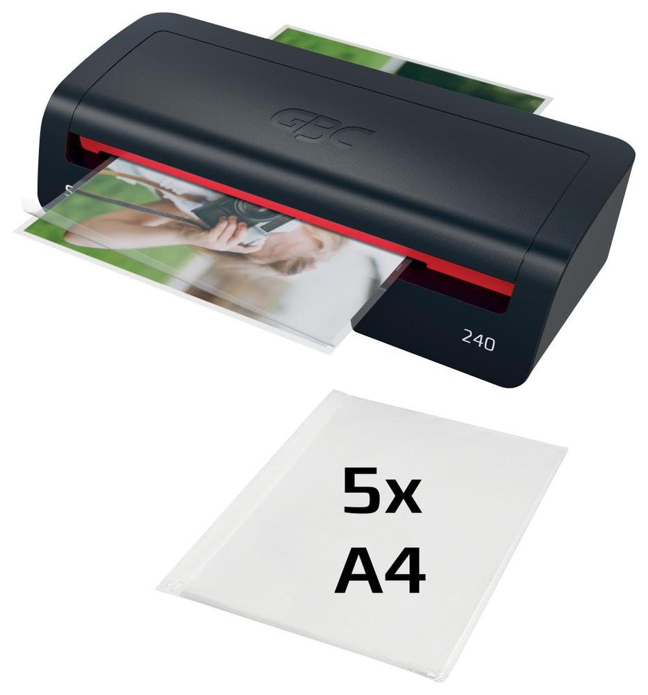 GBC laminátor 240 A4 černo/červený