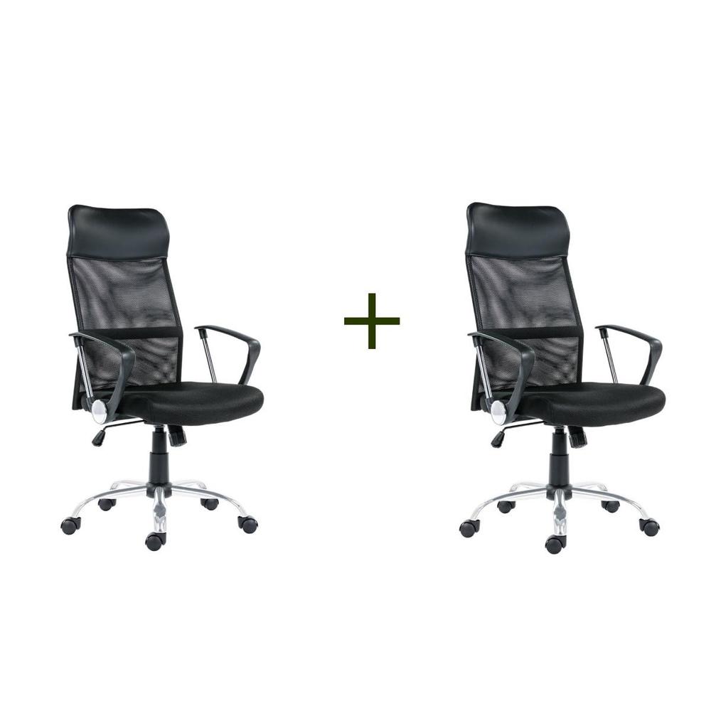 Kancelářská židle Tennessee černá 1+1