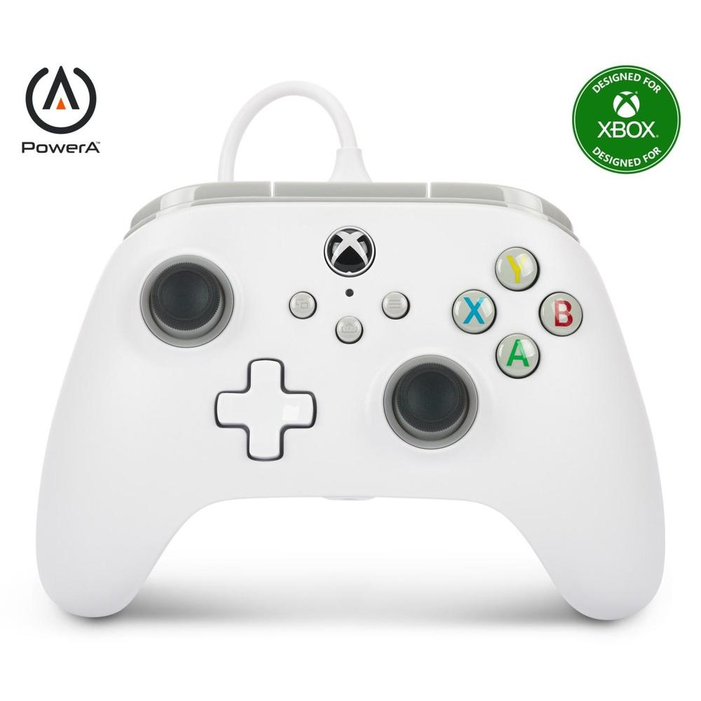 PowerA Drátový herní ovladač pro Xbox Series X|S - White