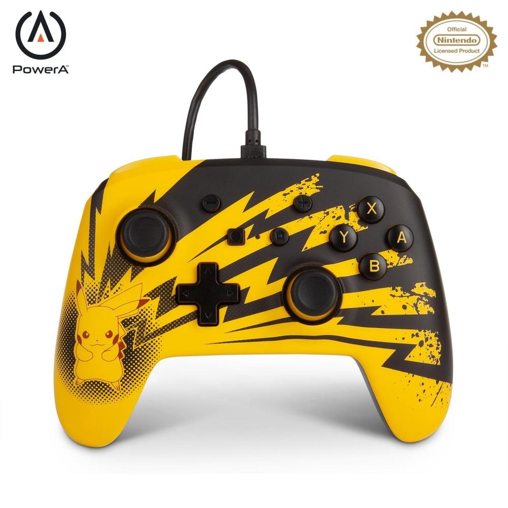 PowerA Drátový herní ovladač pro Nintendo Switch - Pokémon: Pikachu Lightning