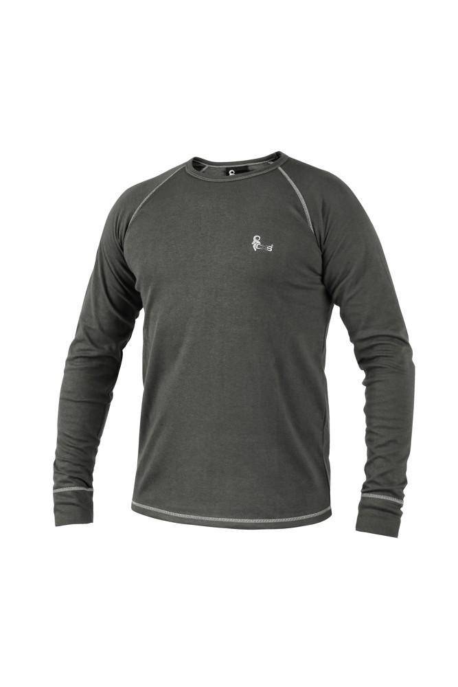 CXS tričko ACTIVE, pánské, funkční, dlouhý rukáv, šedé vel. 2XL