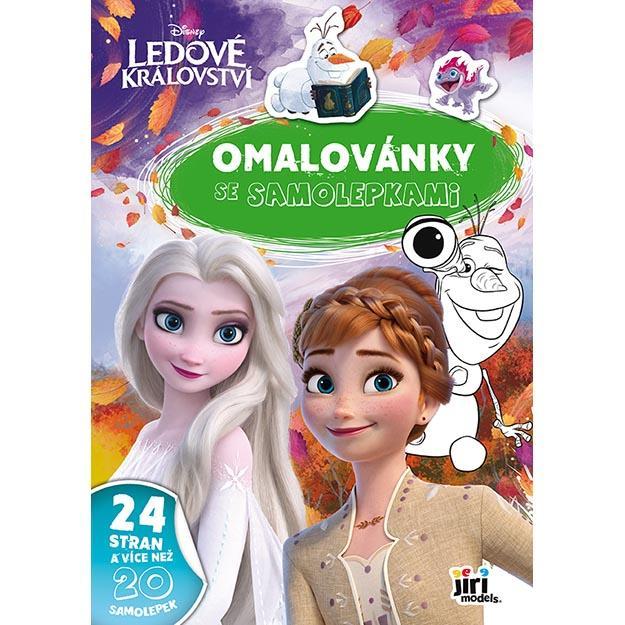 JIRI MODELS omalovánky A4 se samolepkami Ledové království