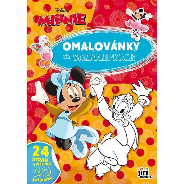JIRI MODELS omalovánky A4 se samolepkami Minnie