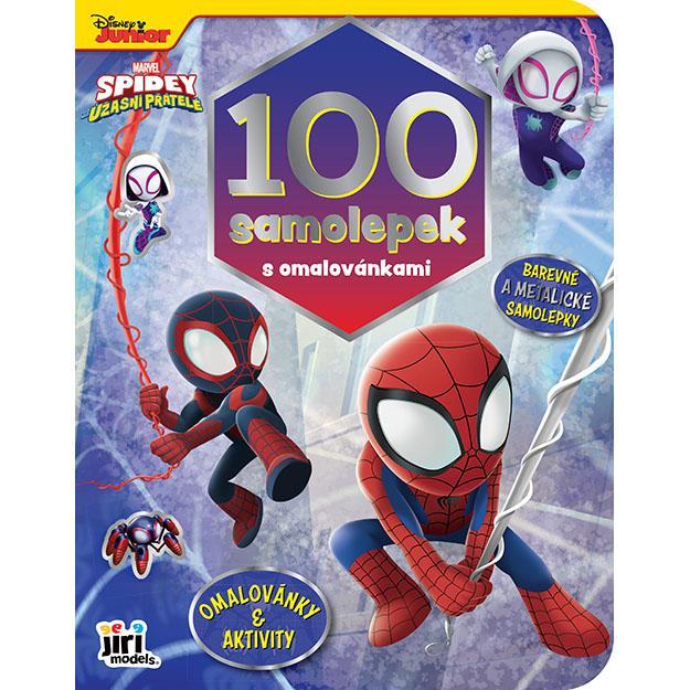 JIRI MODELS 100 samolepek s omalovánkami Spidey