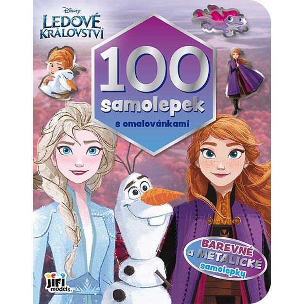 JIRI MODELS 100 samolepek s omalovánkami Ledové království