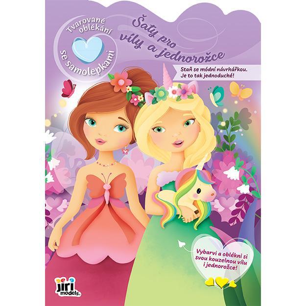 JIRI MODELS tvarované oblékání se samolepkami Šaty pro víly a jednorožce