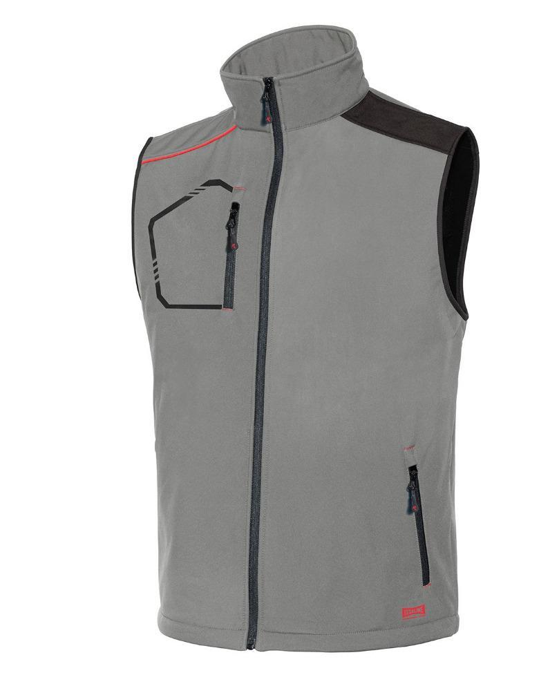 Vesta KIDDY, softshellová, světle šedá vel. 2XL