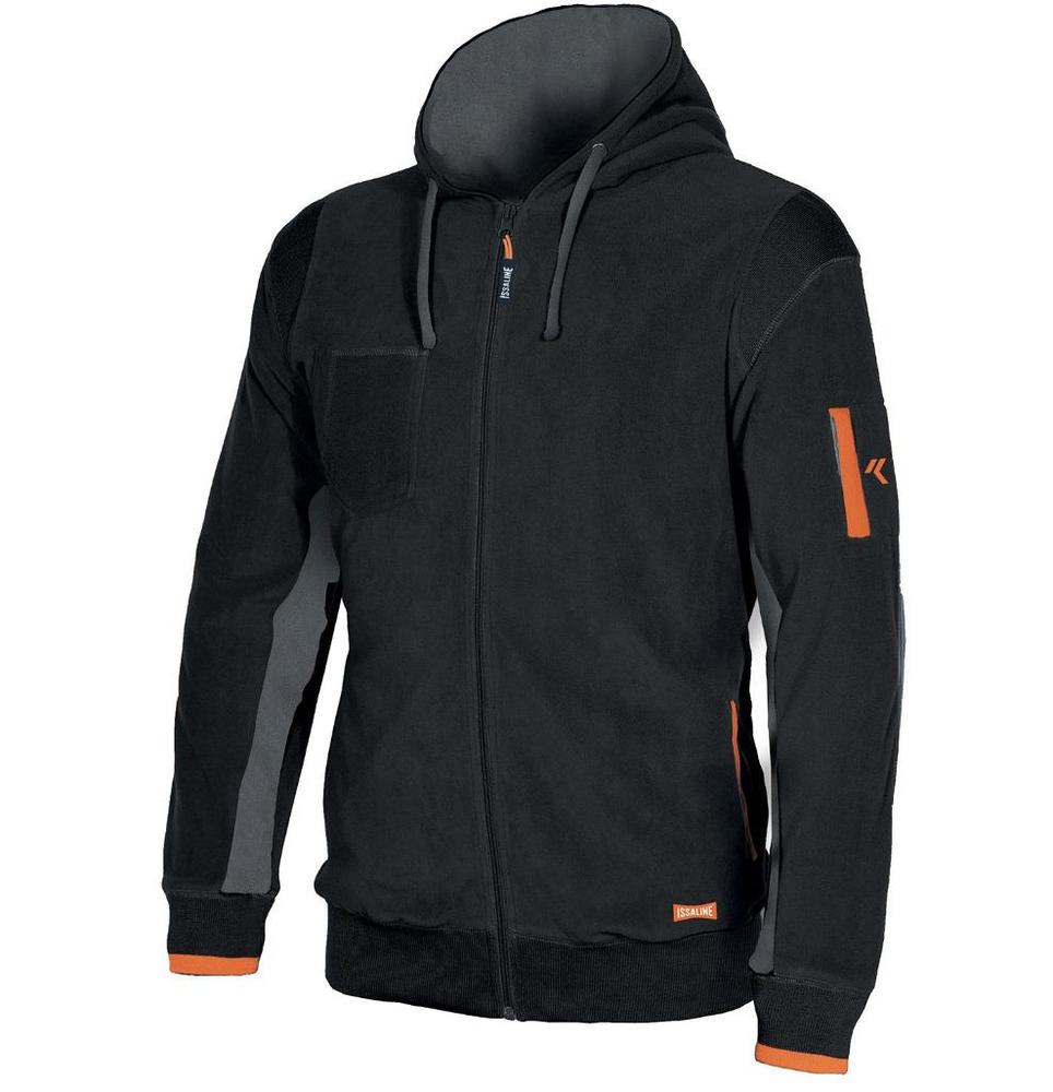 Mikina ORTIGARA, mikroflis, černá vel. 2XL
