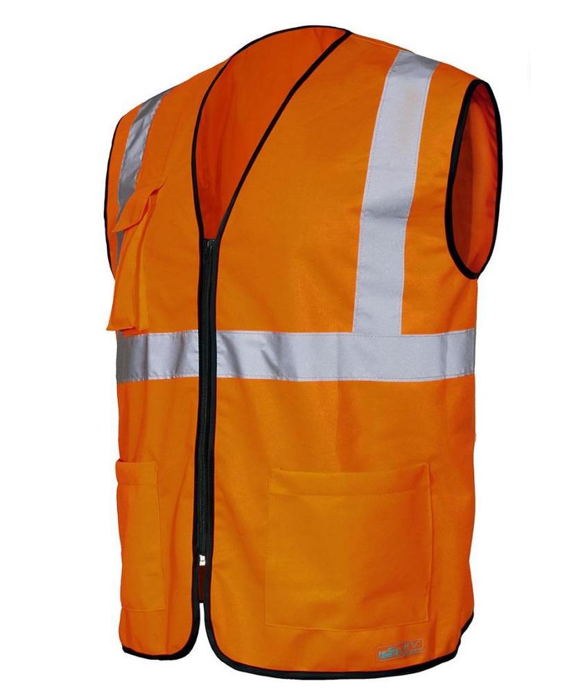 Vesta HI VEST, reflexní, oranžová, na zip vel. XL/2XL