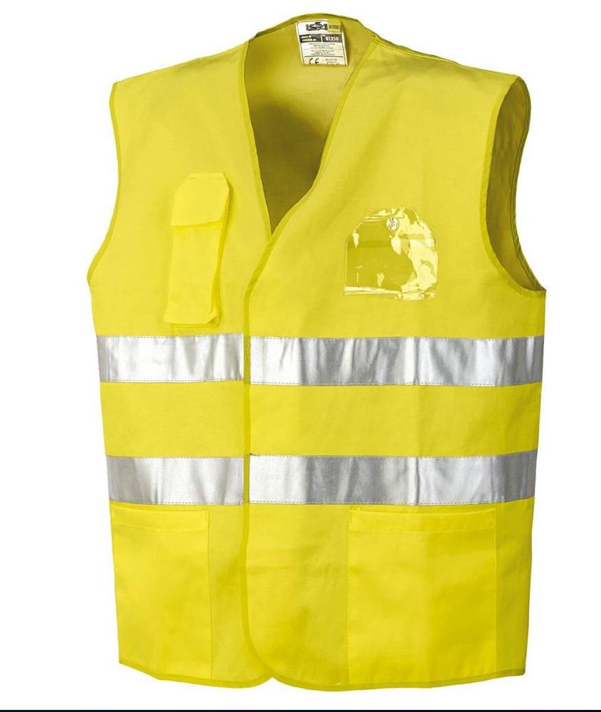 Vesta s kapsama, reflexní, žlutá vel. XL/2XL