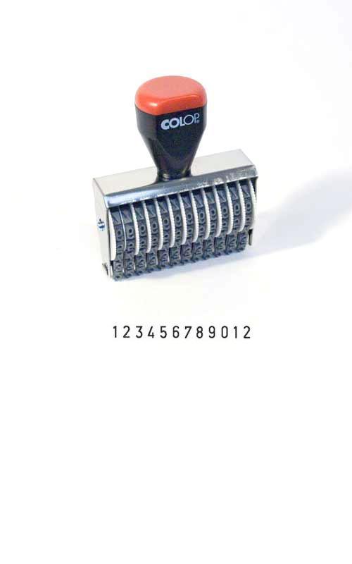 Colop číslovačka nesamobarvicí 5 mm 12 míst