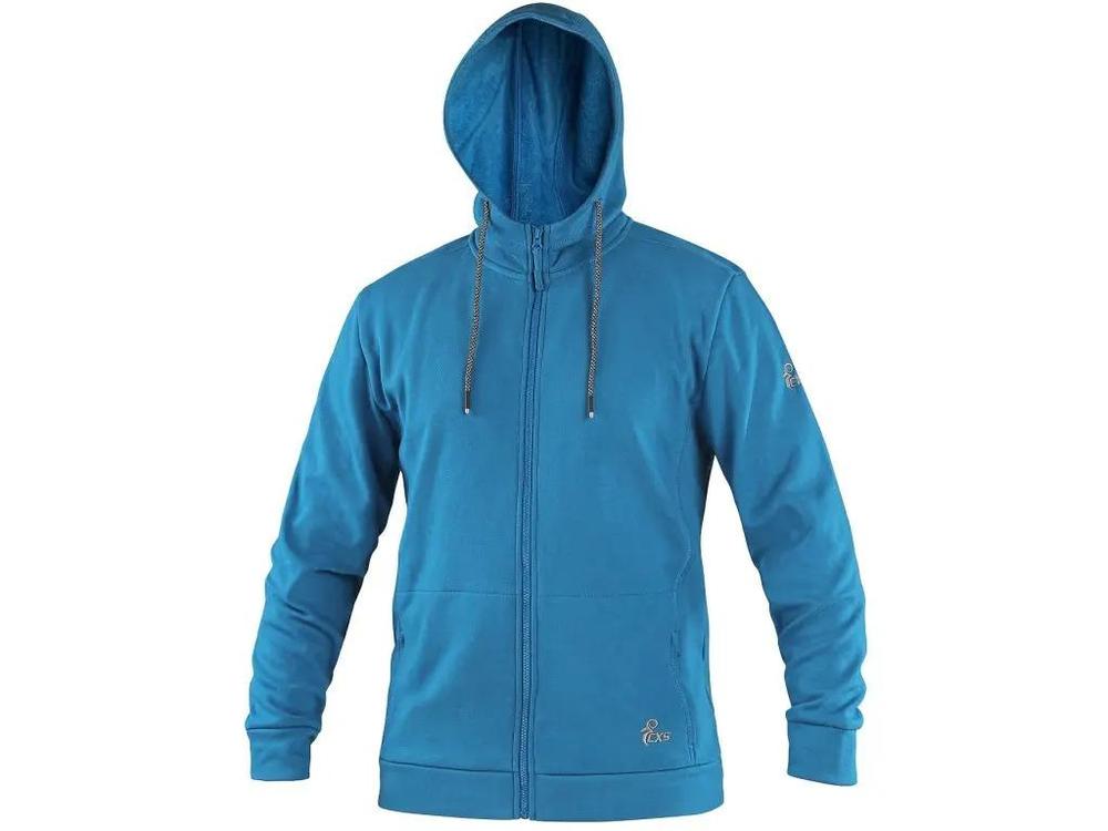 CXS mikina HARRISON, pánská, středně modrá 