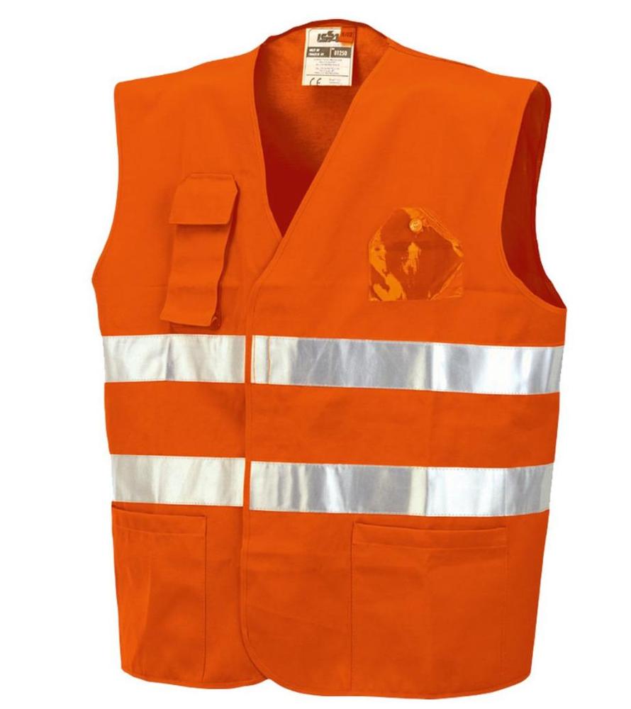 Vesta s kapsama, reflexní, oranžová 