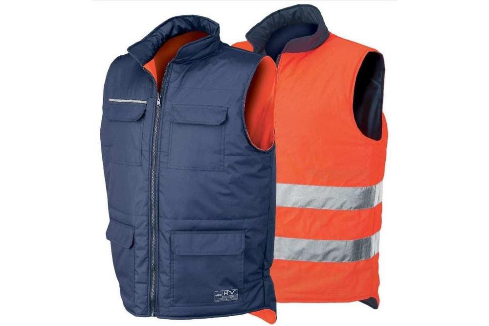 Vesta REVERSE oboustranná, výstražná oranžová/modrá 