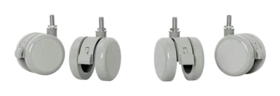 Kolečka k výškově nastavitelnému elektrickému ergonomickému stolu Leitz Ergo