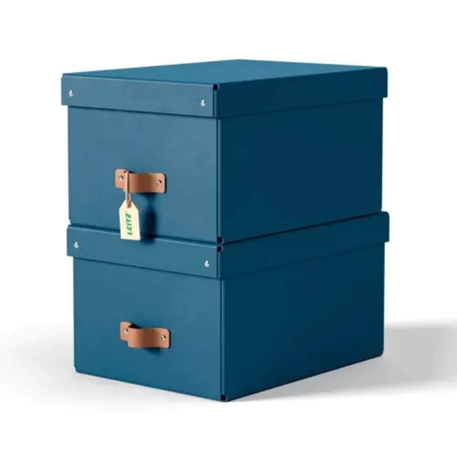 Úložný box Leitz, karton, velikost M, 2 ks námořnícká modrá