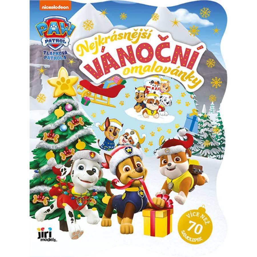 JIRI MODELS omalovánky vánoční nejkrásnější se samolepkami Tlapková patrola