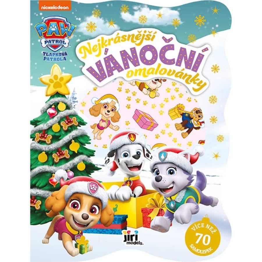 JIRI MODELS omalovánky vánoční nejkrásnější se samolepkami Tlapková patrola holky