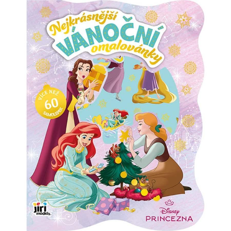 JIRI MODELS omalovánky vánoční nejkrásnější se samolepkami Disney princezny