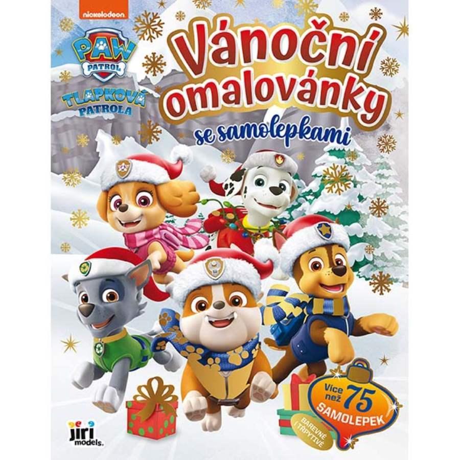 JIRI MODELS omalovánky vánoční se samolepkami Tlapkova patrola
