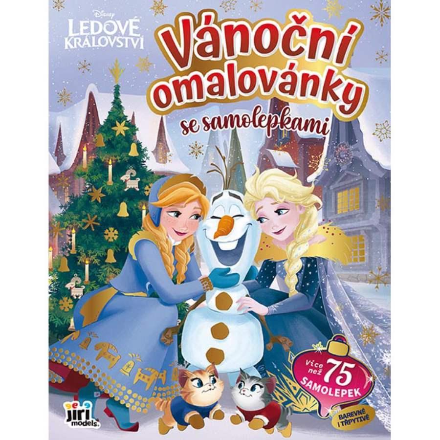 JIRI MODELS omalovánky vánoční se samolepkami Ledové království