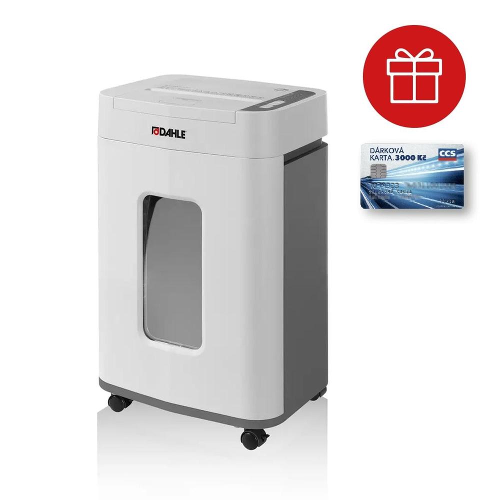 Dahle skartovačka 150 ShredMATIC, 10-150 listů, 4 x 12 mm, 24 l + tankovací karta CCS 3000 Kč