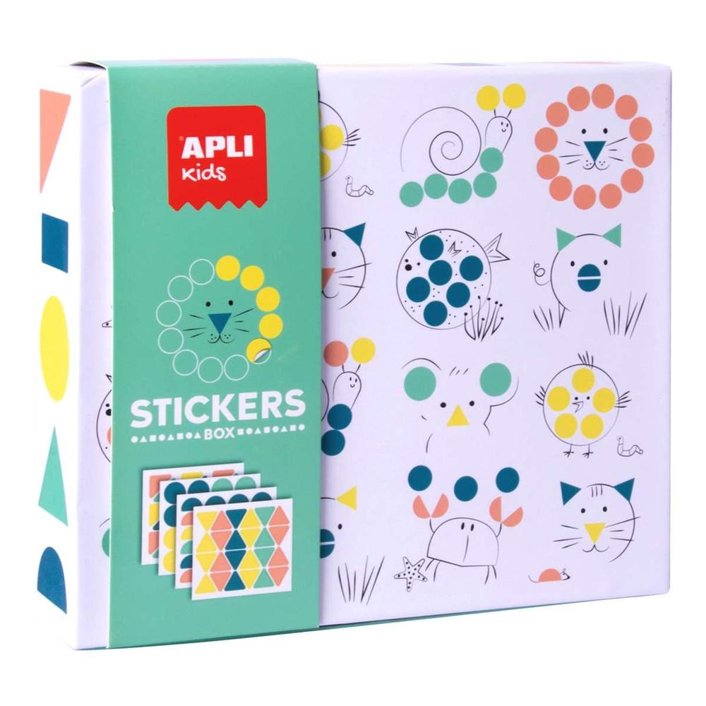 Apli edukační hra se samolepkami 3+ Zvířátka, geometrické tvary