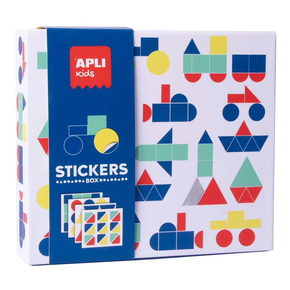 Apli edukační hra se samolepkami 3+ Dopravní prostředky, geometrické tvary
