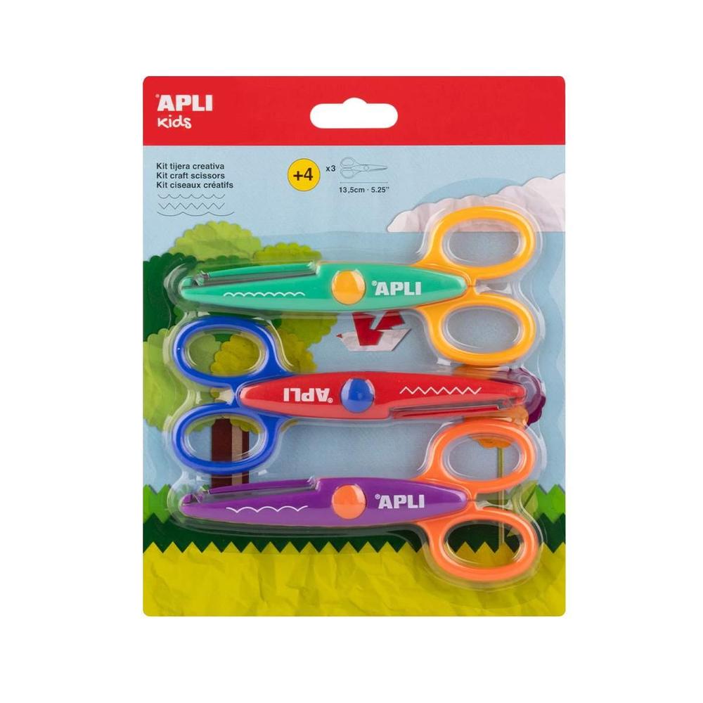 Apli nůžky kreativní 13,5 cm sada, 3 ks