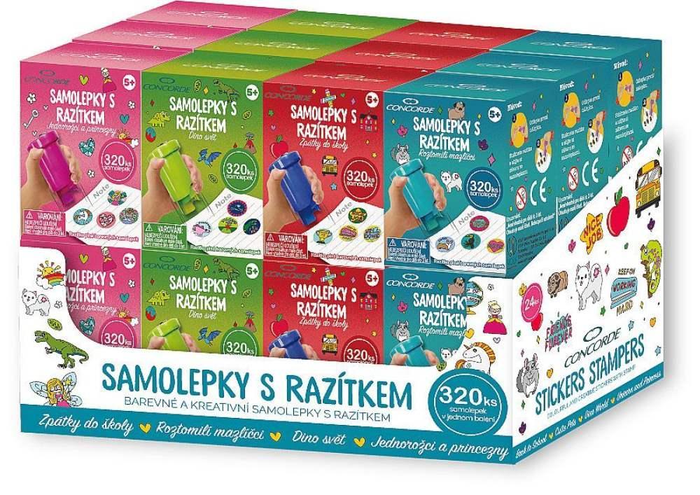 CONCORDE samolepky s razítkem asort