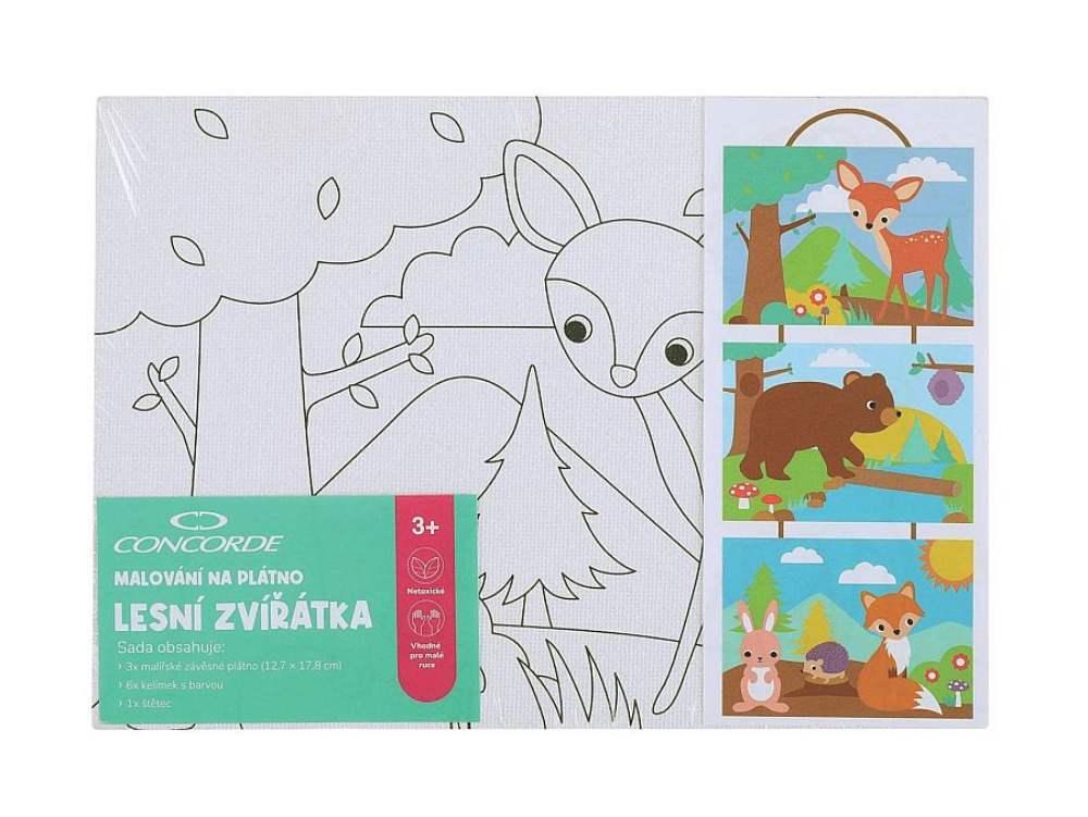 CONCORDE malování na plátno Lesní zvířátka