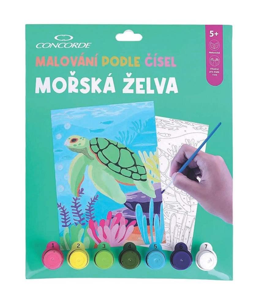 CONCORDE malování podle čísel Mořská želva