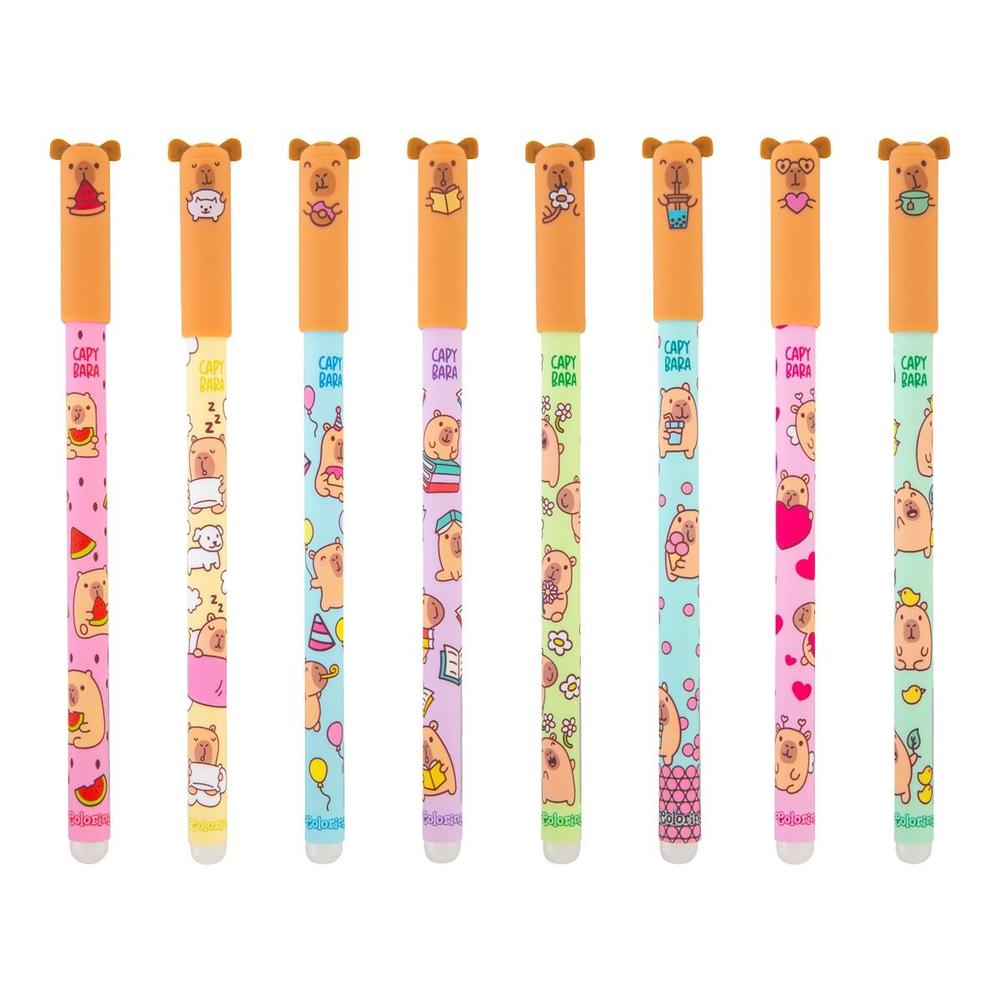 Colorino pero gumovatelné Kapybara modrá náplň, 48 ks