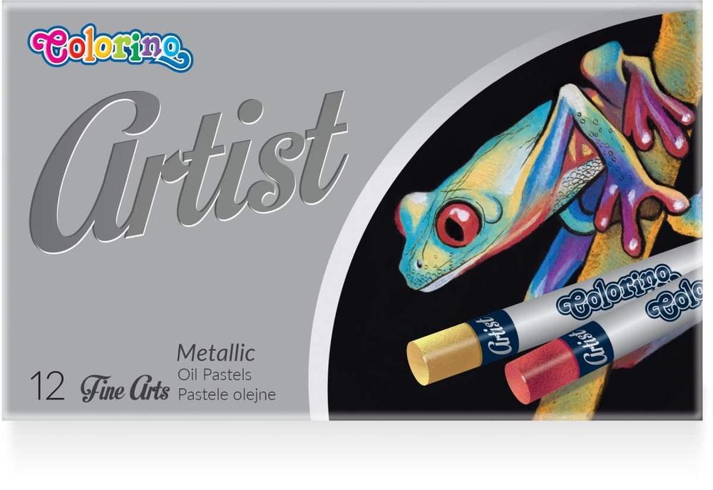 Colorino pastelky olejové Artis 12 metalických barev