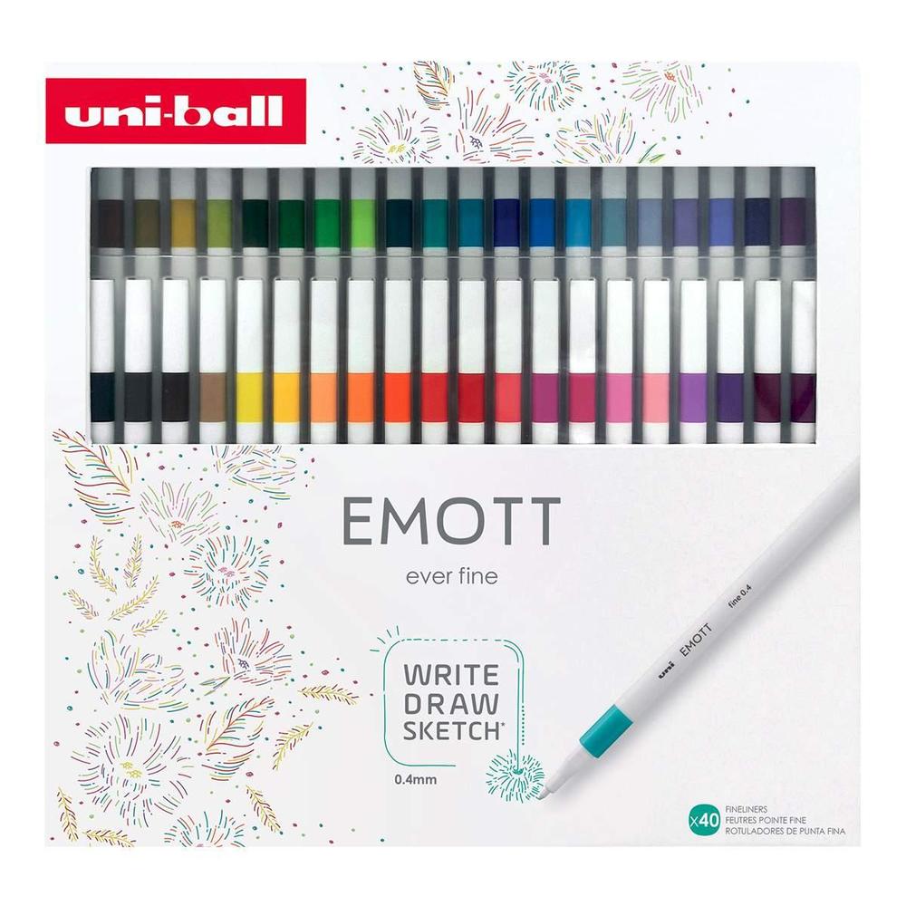 UNI popisovač Emott Liner sada č.1 Collection Set 40 ks, mix barev