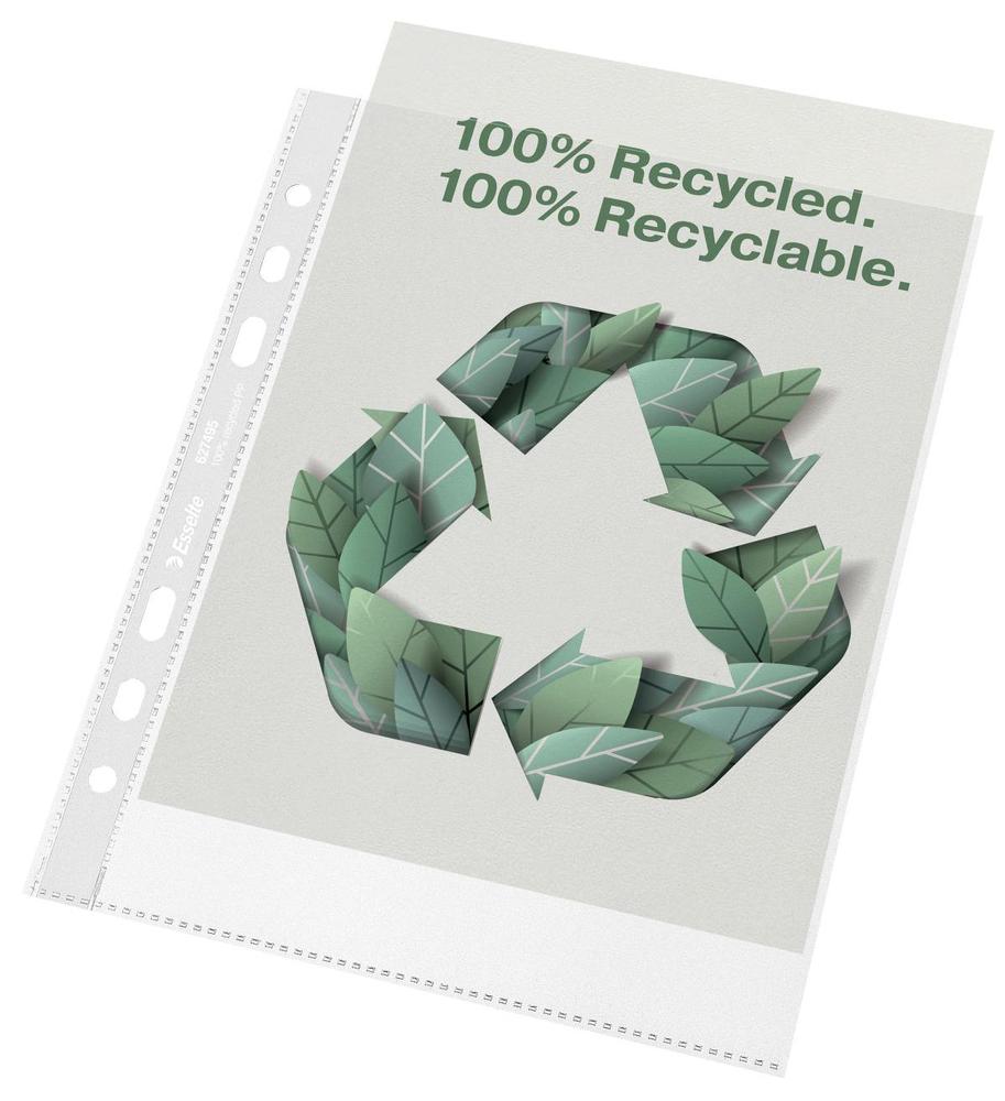 Esselte obal závěsný ''U'' recyklovaný  box A5 70 mic čirý/100 ks