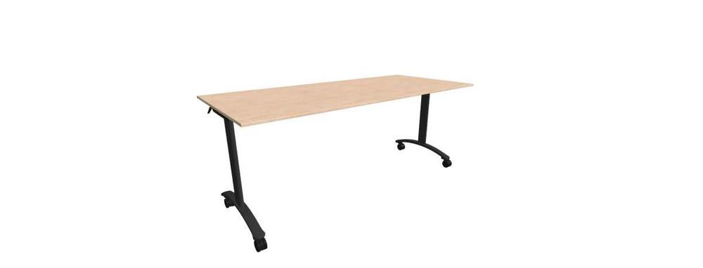 Alba sklopný stůl - TIPPER CLASSIC černá, LTD 18 bříza, 1800x800x730