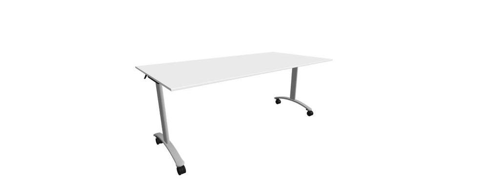 Alba sklopný stůl - TIPPER CLASSIC šedá, LTD 18 bílá, 1800x900x730