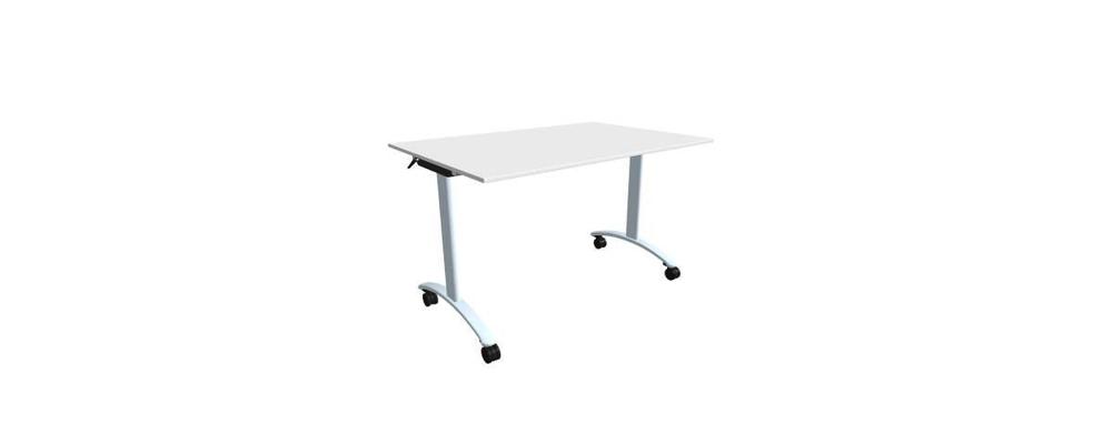 Alba sklopný stůl - TIPPER CLASSIC chrom, LTD 18 bílá, 1200x800x730