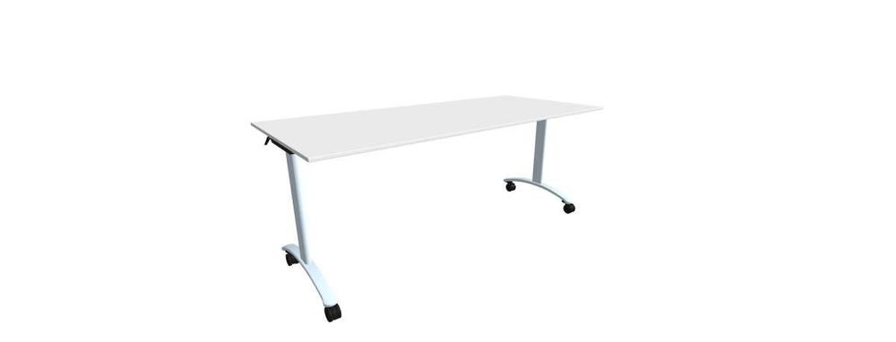 Alba sklopný stůl - TIPPER CLASSIC chrom, LTD 18 bílá, 1800x800x730