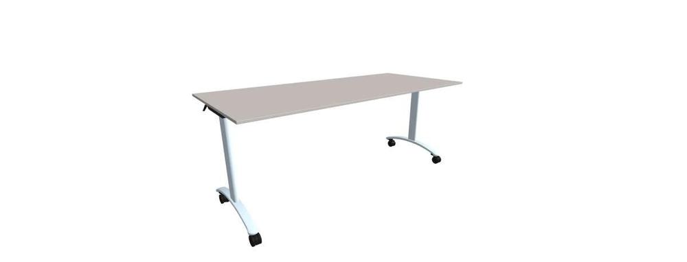 Alba sklopný stůl - TIPPER CLASSIC chrom, LTD 18 šedá, 1800x800x730