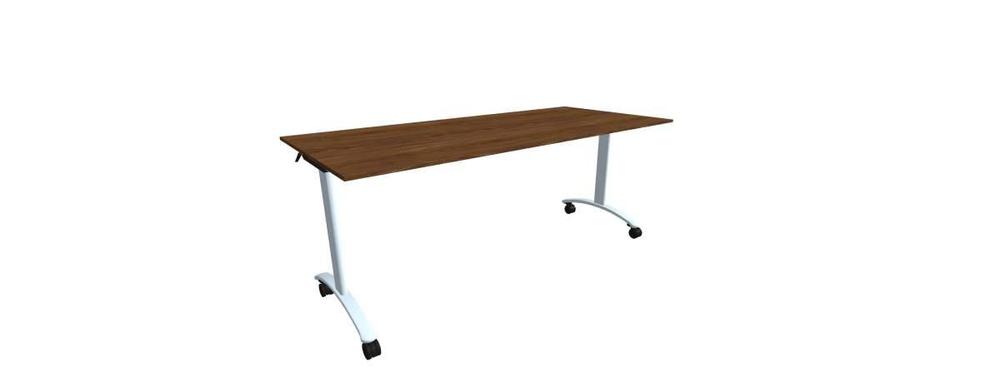 Alba sklopný stůl - TIPPER CLASSIC chrom, LTD 18 ořech, 1800x800x730