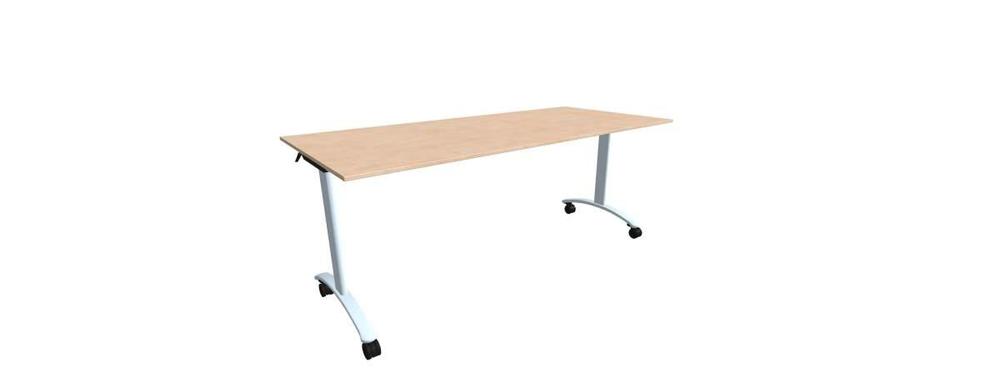 Alba sklopný stůl - TIPPER CLASSIC chrom, LTD 18 bříza, 1800x800x730