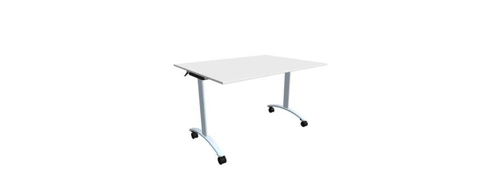 Alba sklopný stůl - TIPPER CLASSIC chrom, LTD 18 bílá, 1200x900x730