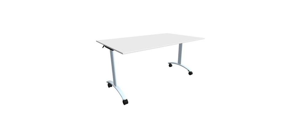 Alba sklopný stůl - TIPPER CLASSIC chrom, LTD 18 bílá, 1500x900x730