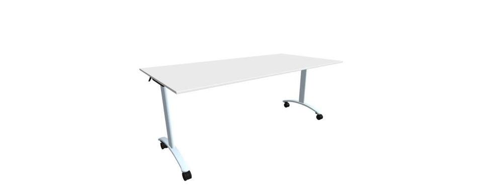 Alba sklopný stůl - TIPPER CLASSIC chrom, LTD 18 bílá, 1800x900x730