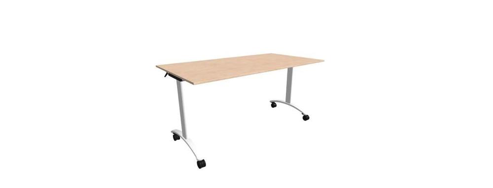 Alba sklopný stůl - TIPPER CLASSIC bílá, LTD 18 bříza, 1500x800x730