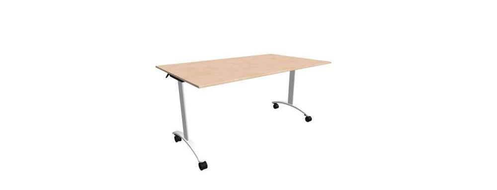 Alba sklopný stůl - TIPPER CLASSIC bílá, LTD 18 bříza, 1500x900x730