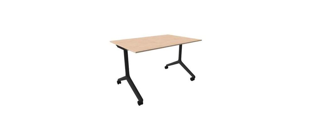 Alba sklopný stůl - TIPPER DUO černá, LTD 18 bříza, 1200x800x730